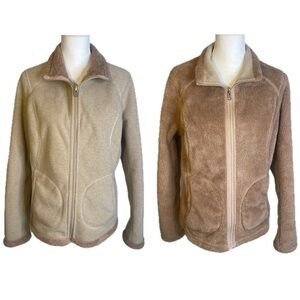 Fuda Beige Reversible Faux Fur Jacket